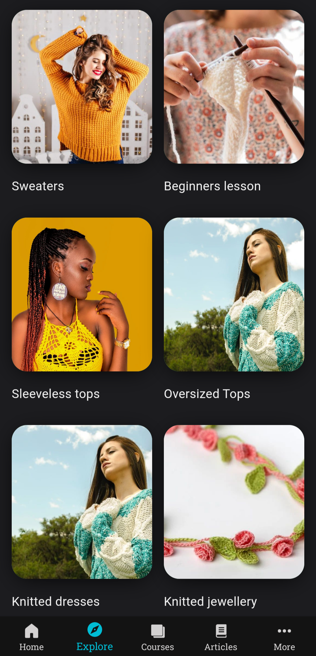 اسکرین شات 6 برنامه Learn Knitting and Crocheting