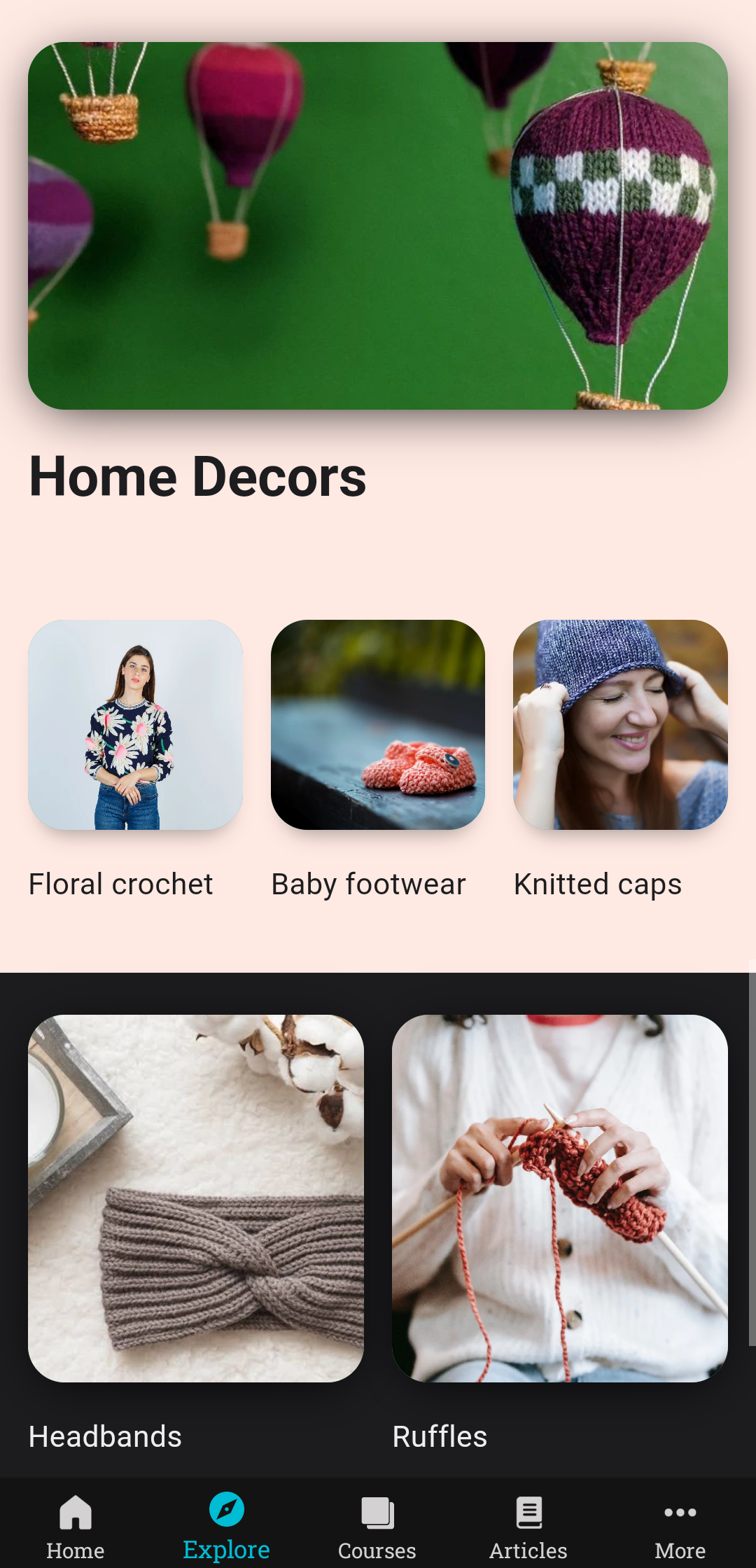 اسکرین شات 7 برنامه Learn Knitting and Crocheting