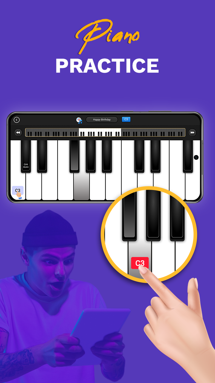 اسکرین شات برنامه Learn Piano: My Piano Keyboard 8
