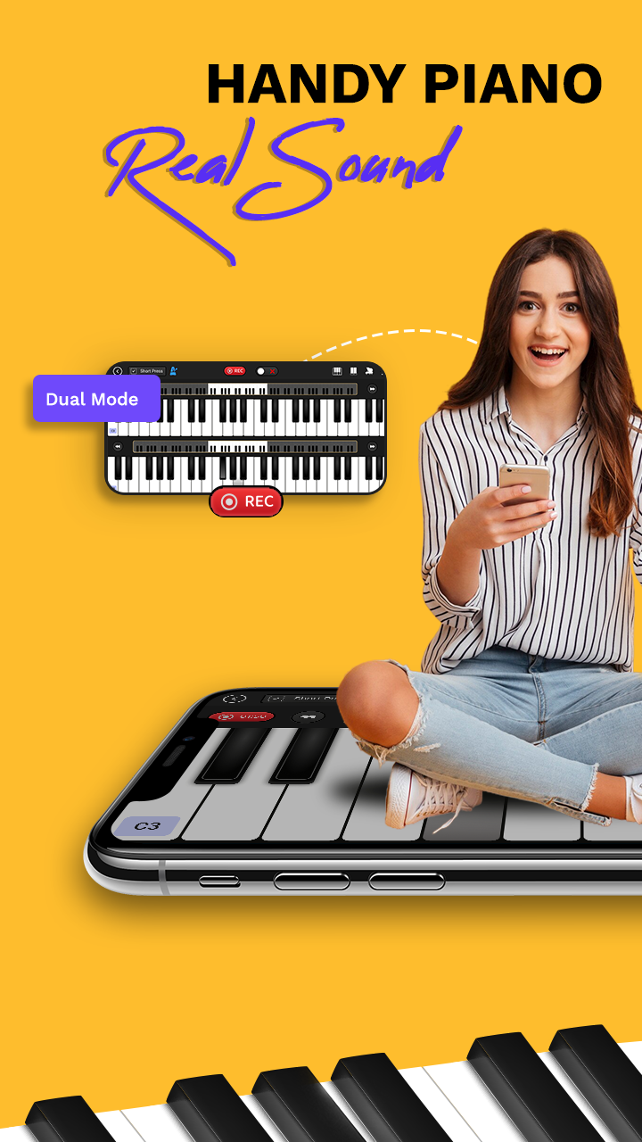 اسکرین شات برنامه Learn Piano: My Piano Keyboard 1