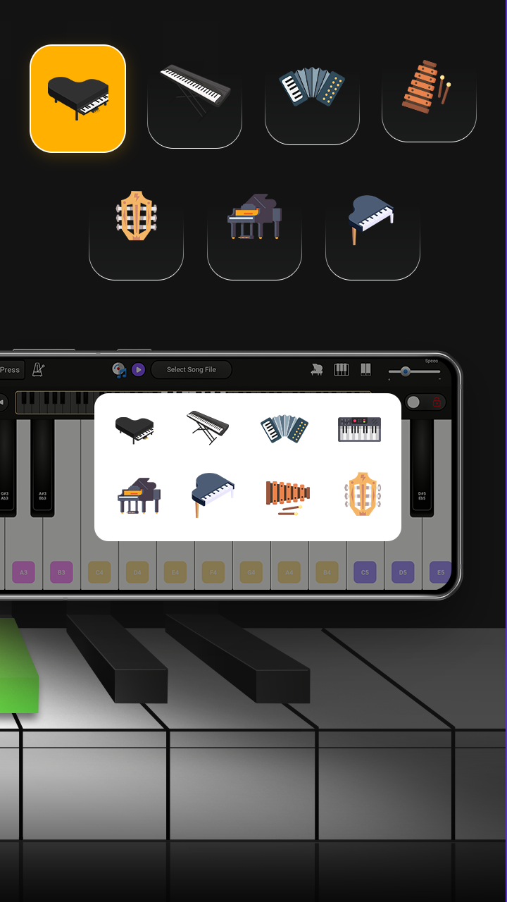 اسکرین شات برنامه Learn Piano: My Piano Keyboard 5