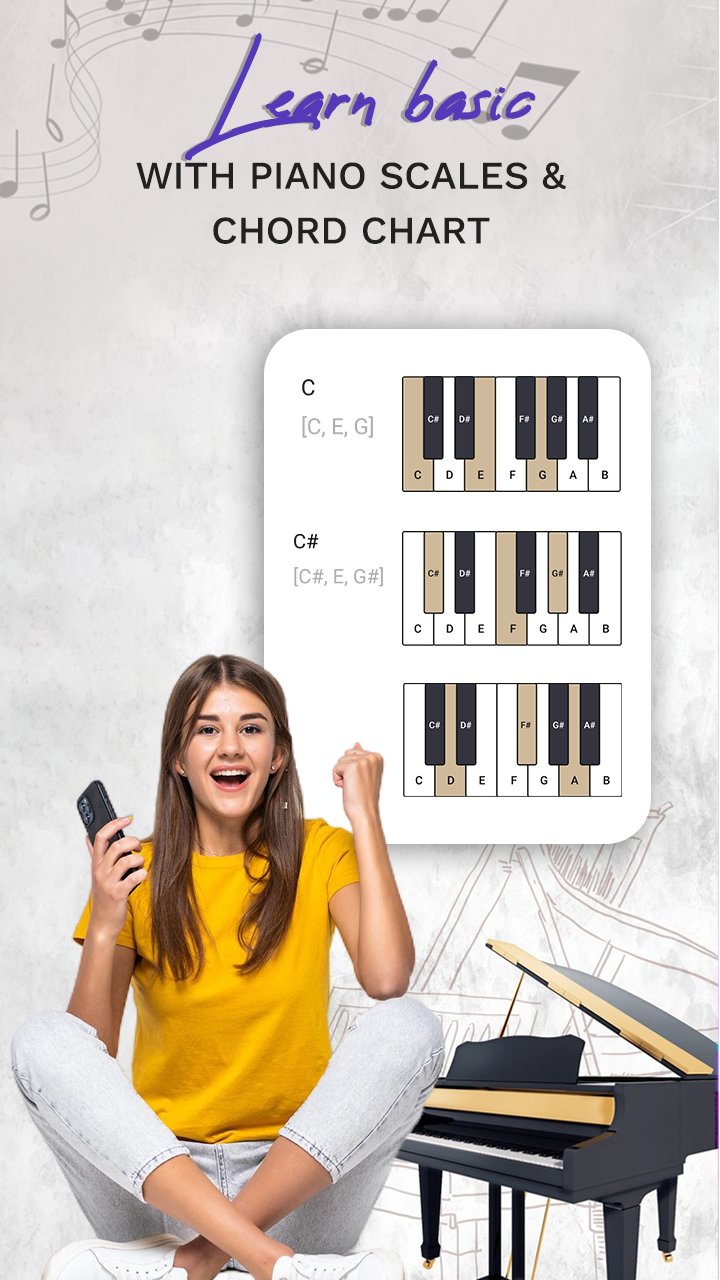 اسکرین شات برنامه Learn Piano: My Piano Keyboard 7