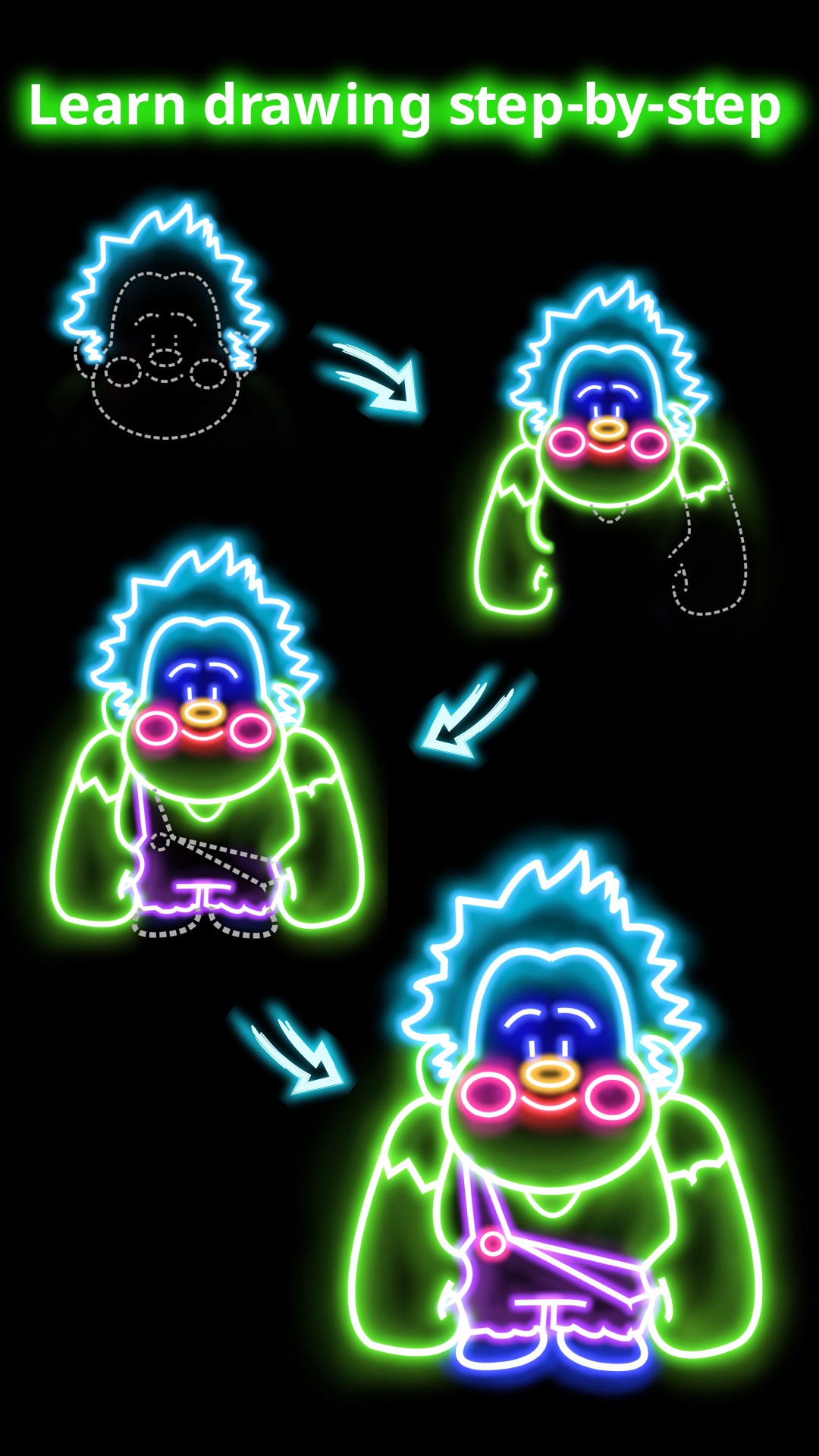 اسکرین شات 6 برنامه Learn to Draw Cartoon