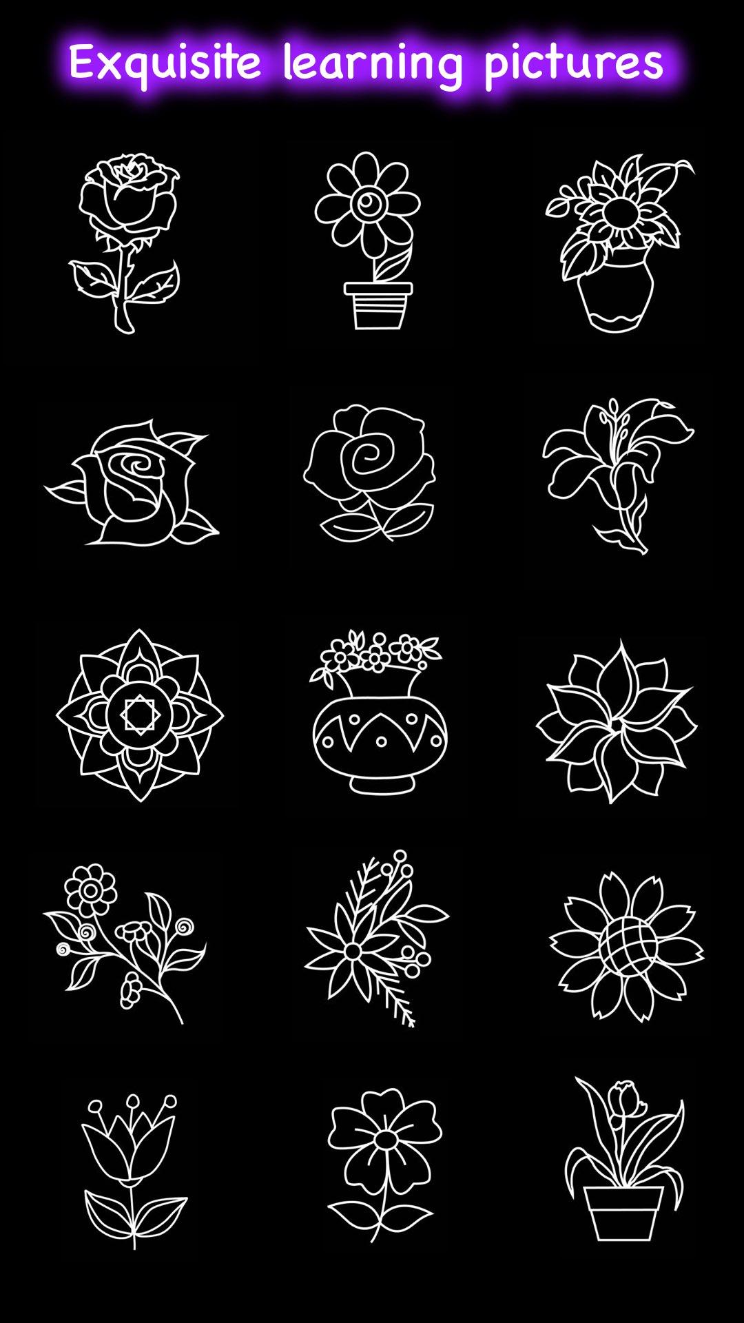 اسکرین شات 8 برنامه Learn to Draw Flower