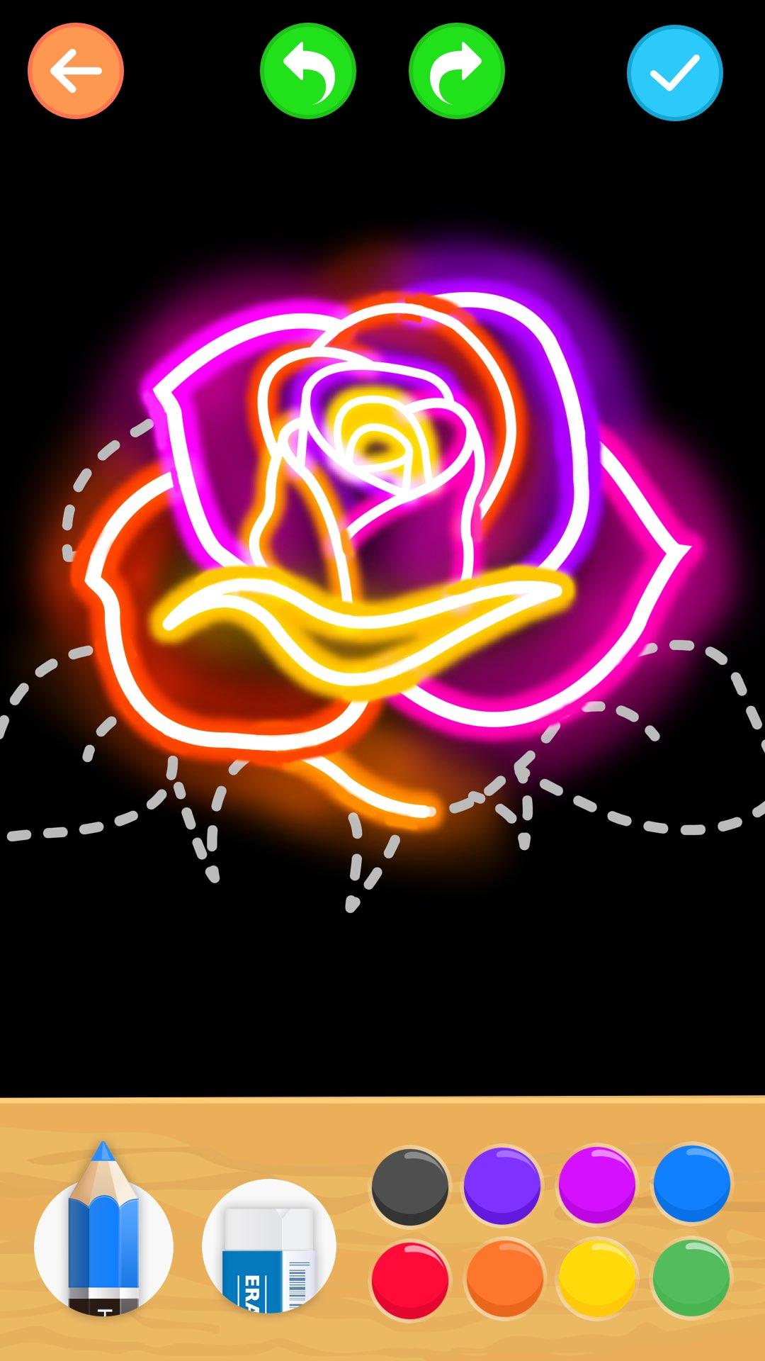 اسکرین شات 2 برنامه Learn to Draw Flower