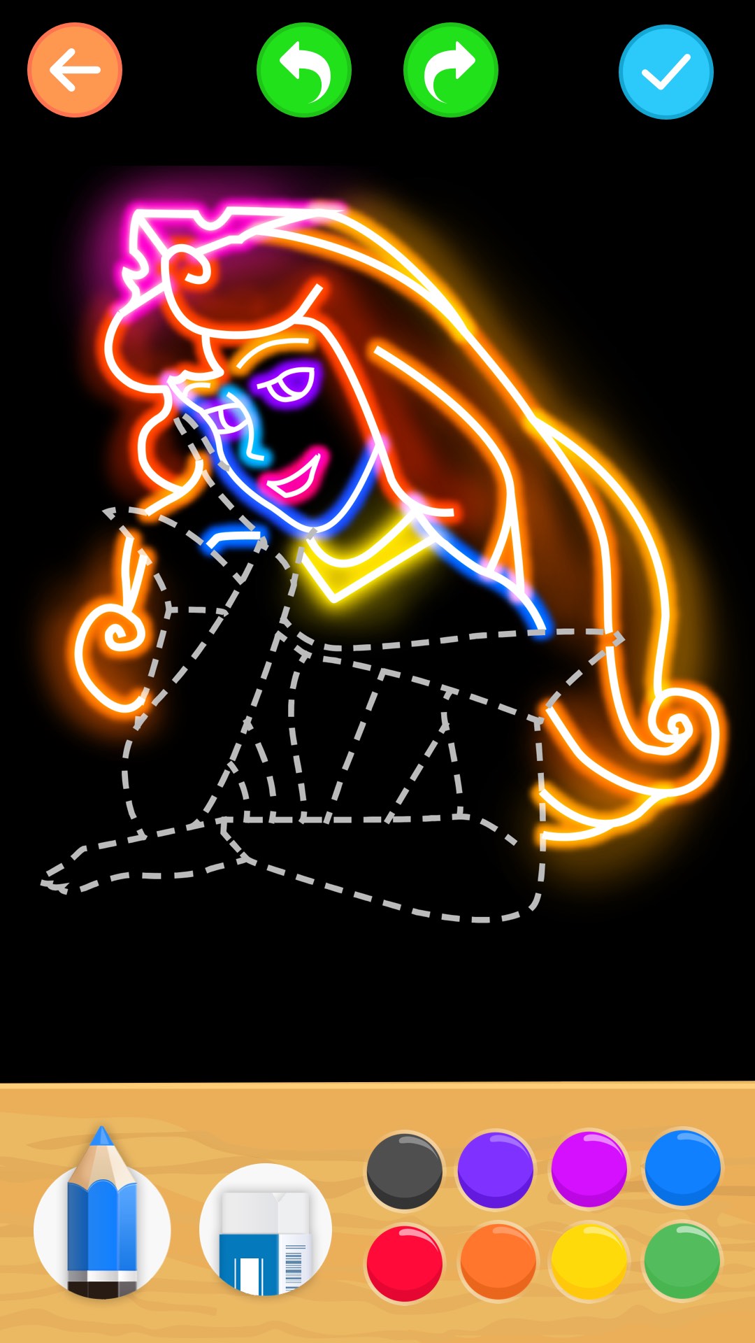 اسکرین شات 3 بازی Learn to Draw Princess