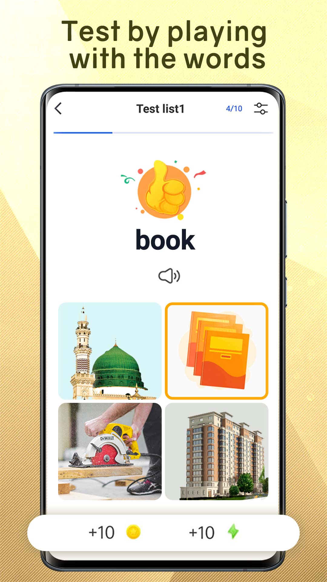 اسکرین شات 5 برنامه Learn English Word, Flash Card