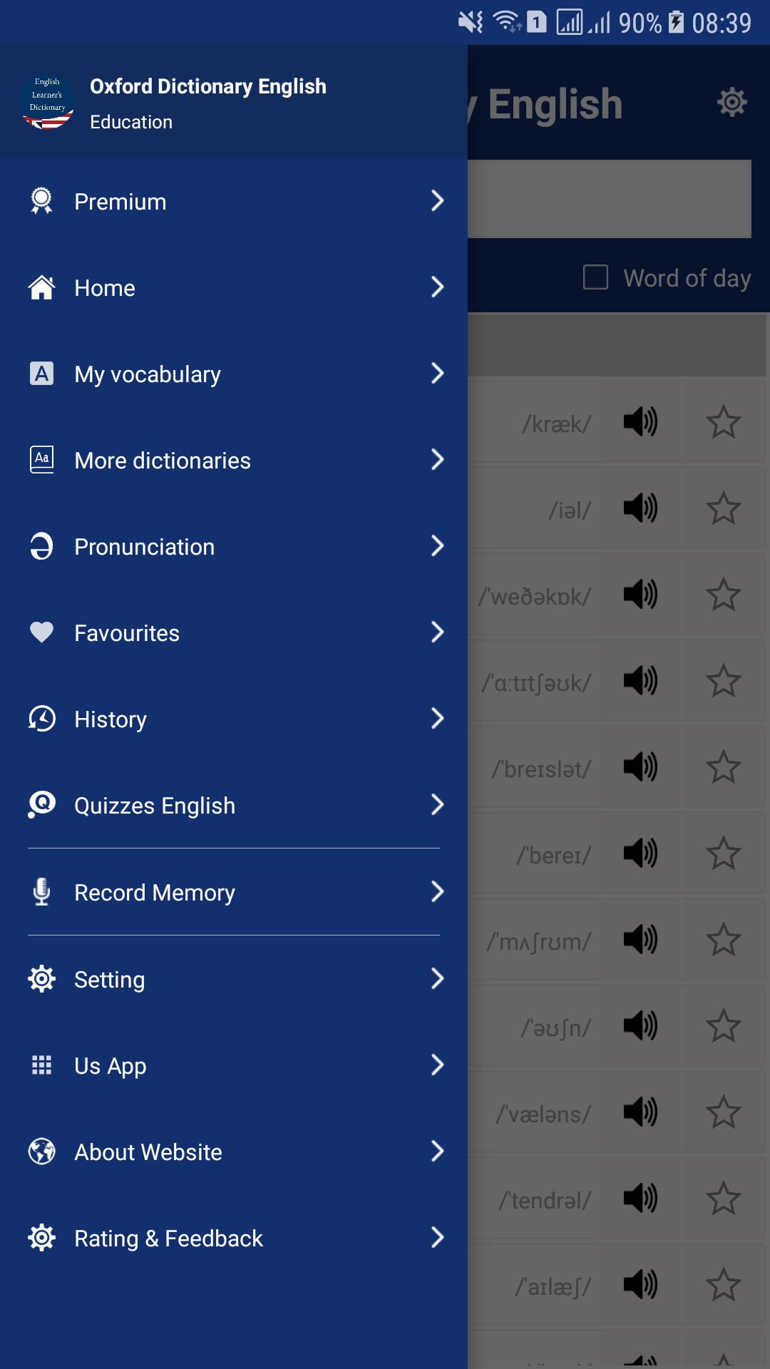 اسکرین شات 7 برنامه English Learner's Dictionary