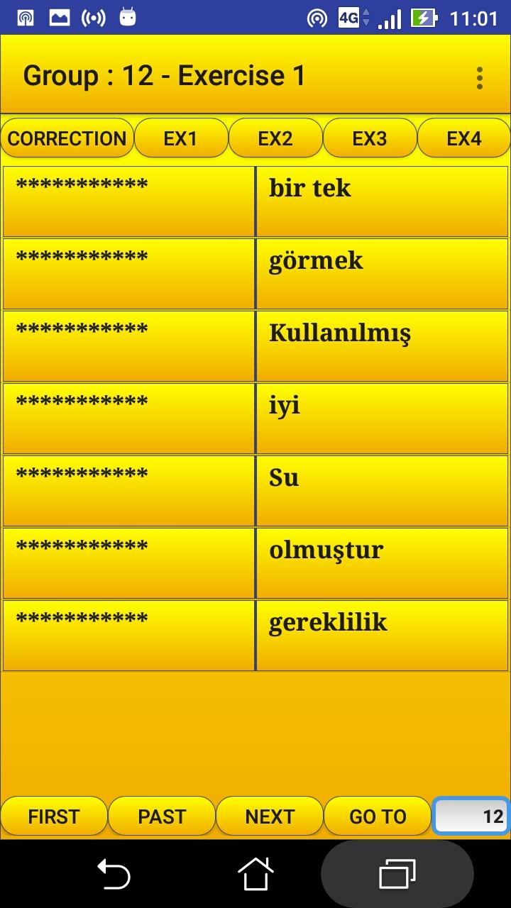 اسکرین شات 4 برنامه 2000 Korean Words (most used)