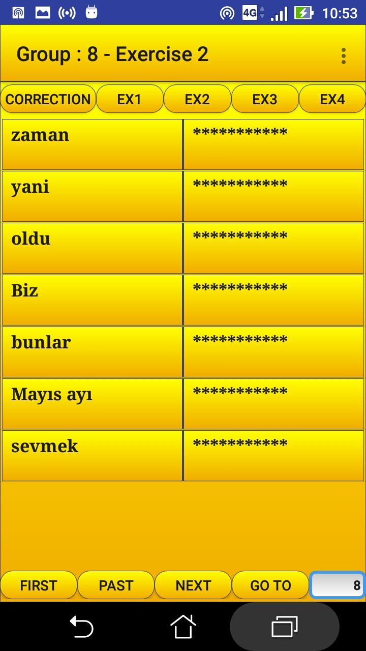 اسکرین شات 4 برنامه 2000 Turkish Words (most used)