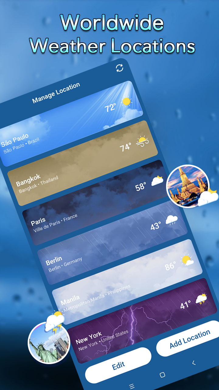 اسکرین شات 7 برنامه Local Weather：Weather Forecast