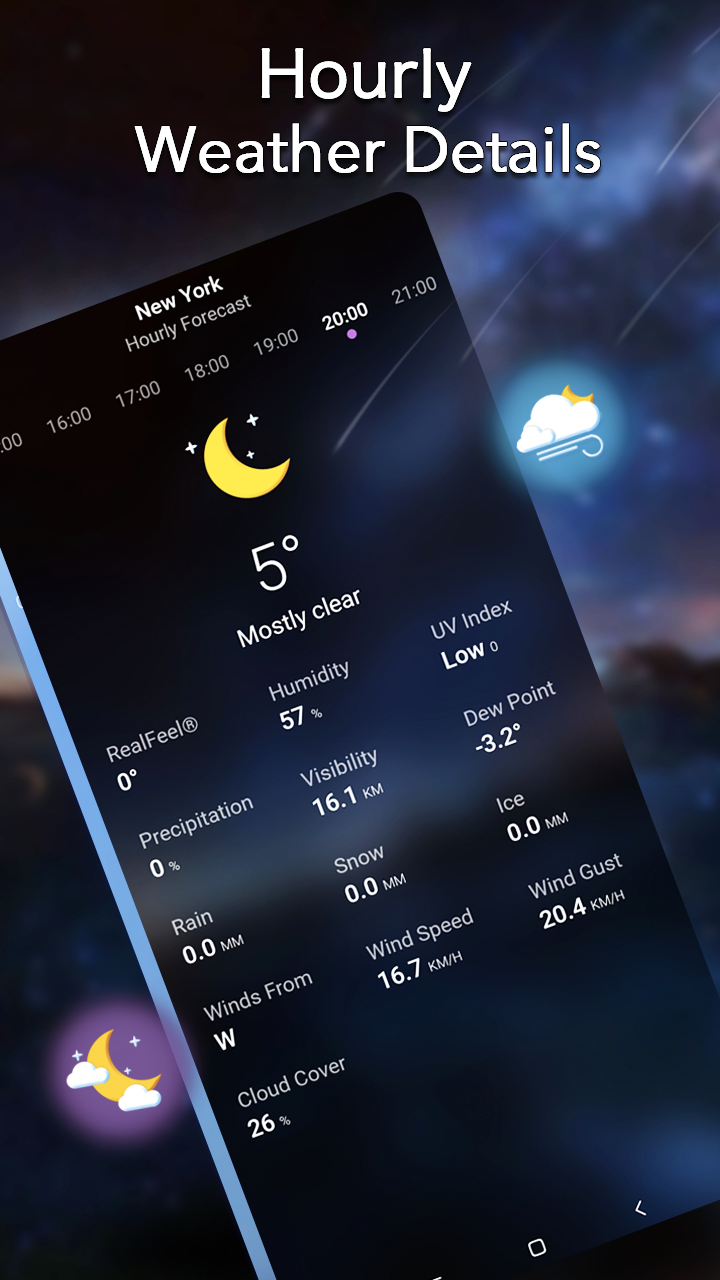 اسکرین شات 5 برنامه Local Weather：Weather Forecast