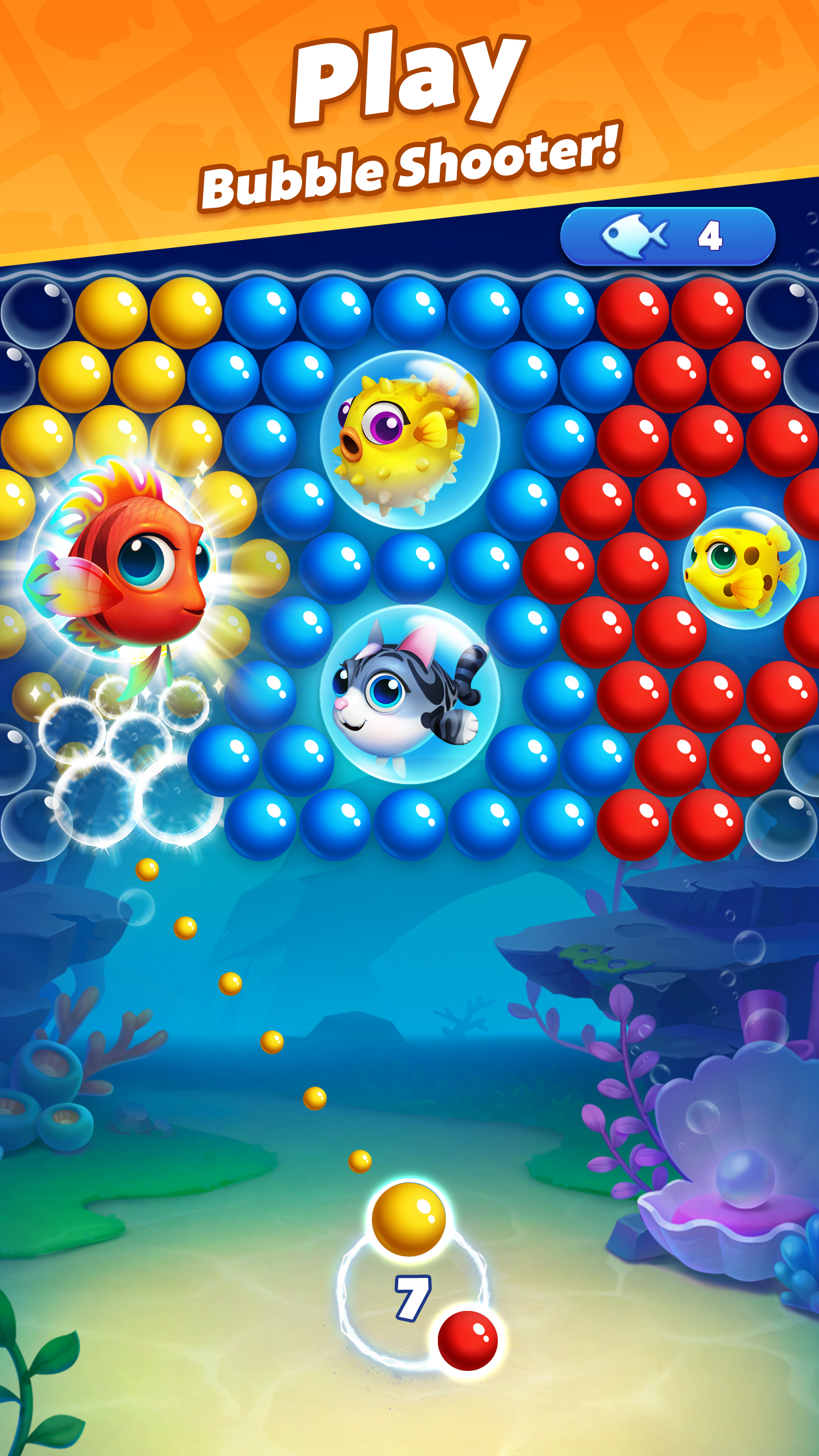 اسکرین شات 3 بازی Bubble Shooter Ocean Pop