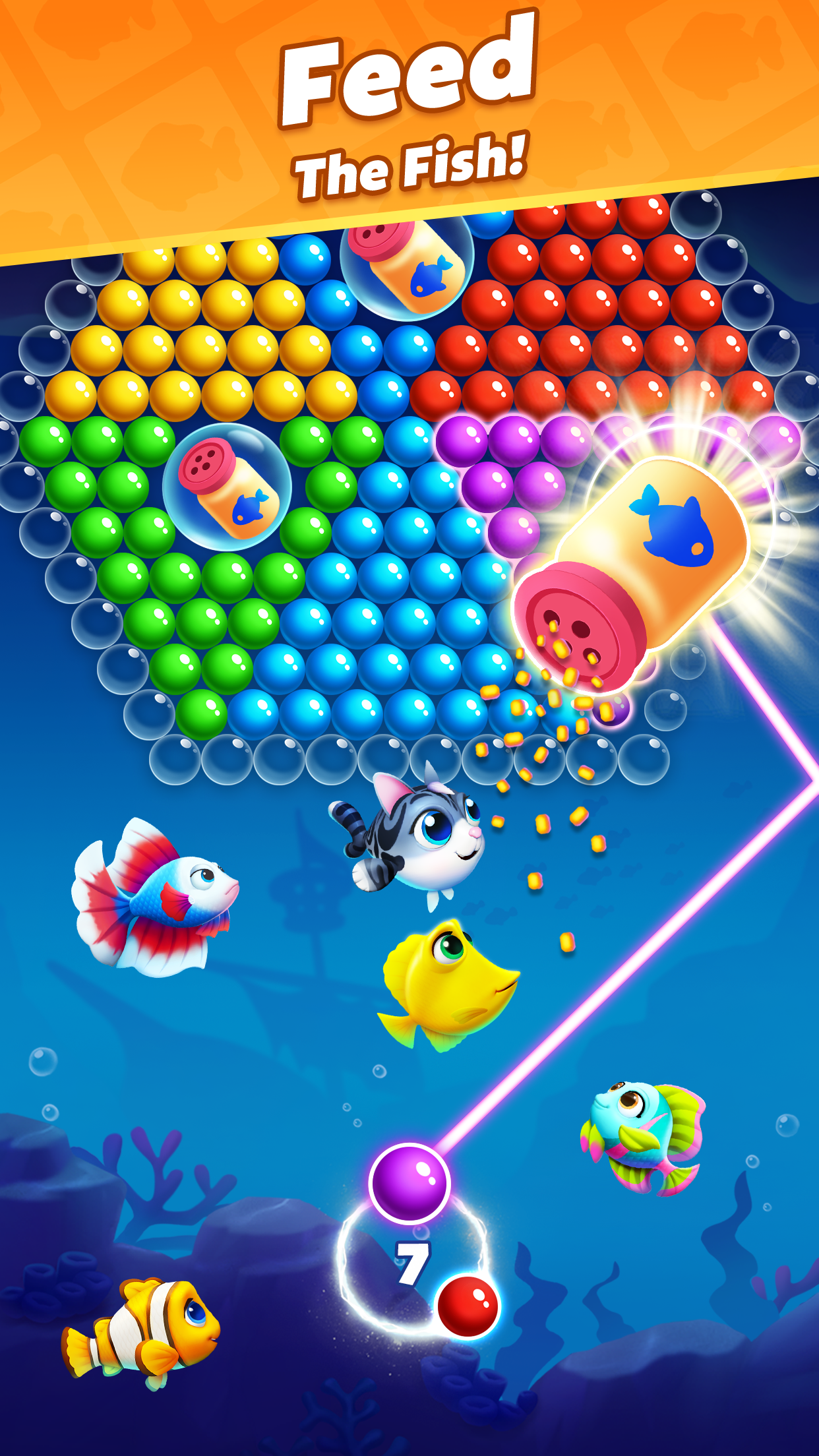 اسکرین شات 4 بازی Bubble Shooter Ocean Pop
