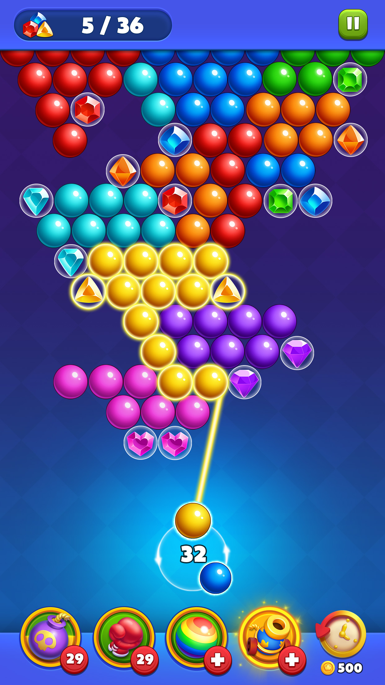 اسکرین شات 5 بازی Bubble Shooter Royal Pop