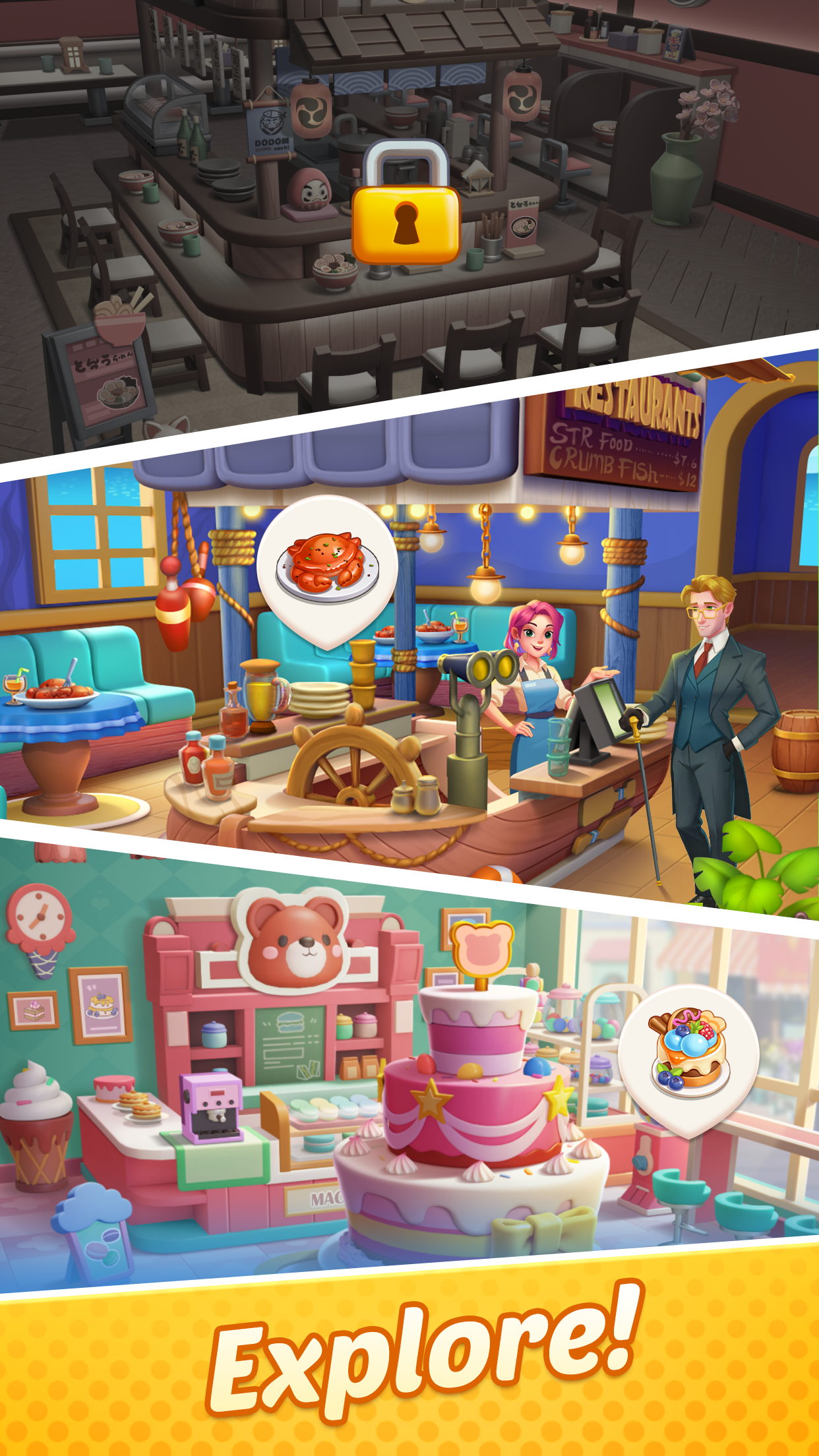 اسکرین شات 3 بازی Gossip Street: Merge & Story