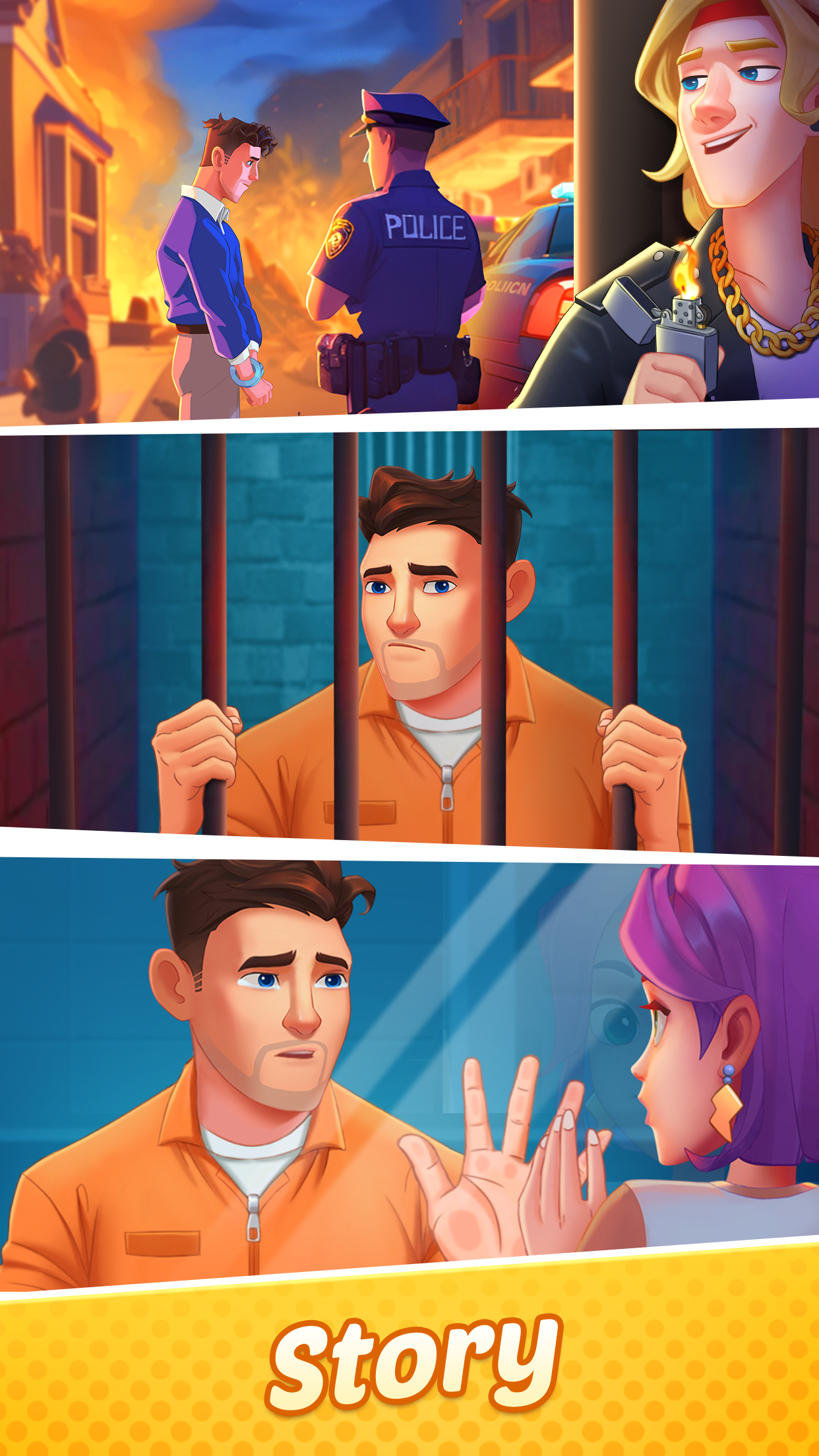 اسکرین شات 2 بازی Gossip Street: Merge & Story