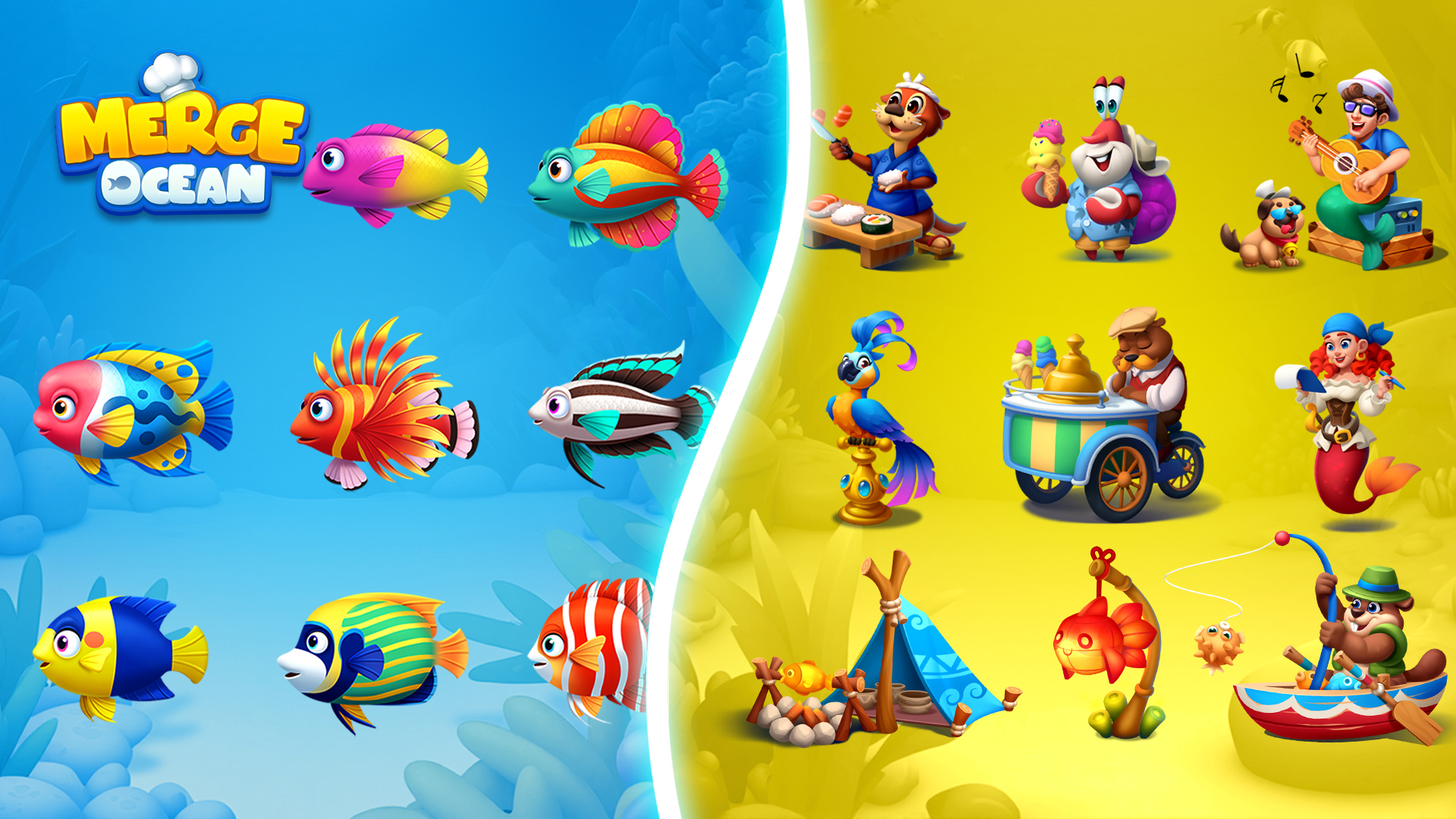 اسکرین شات 8 بازی Merge Ocean - Story & Cooking