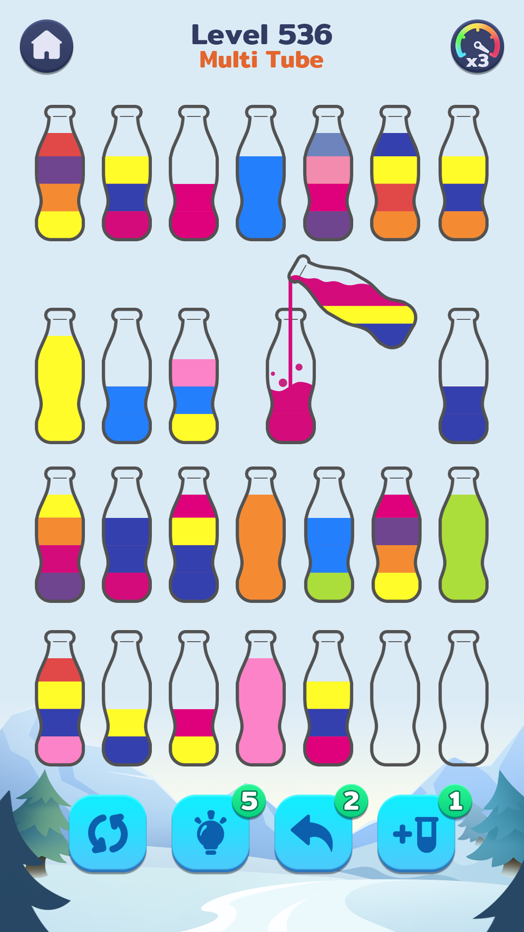 اسکرین شات 2 بازی Water Sort - Color Puzzle