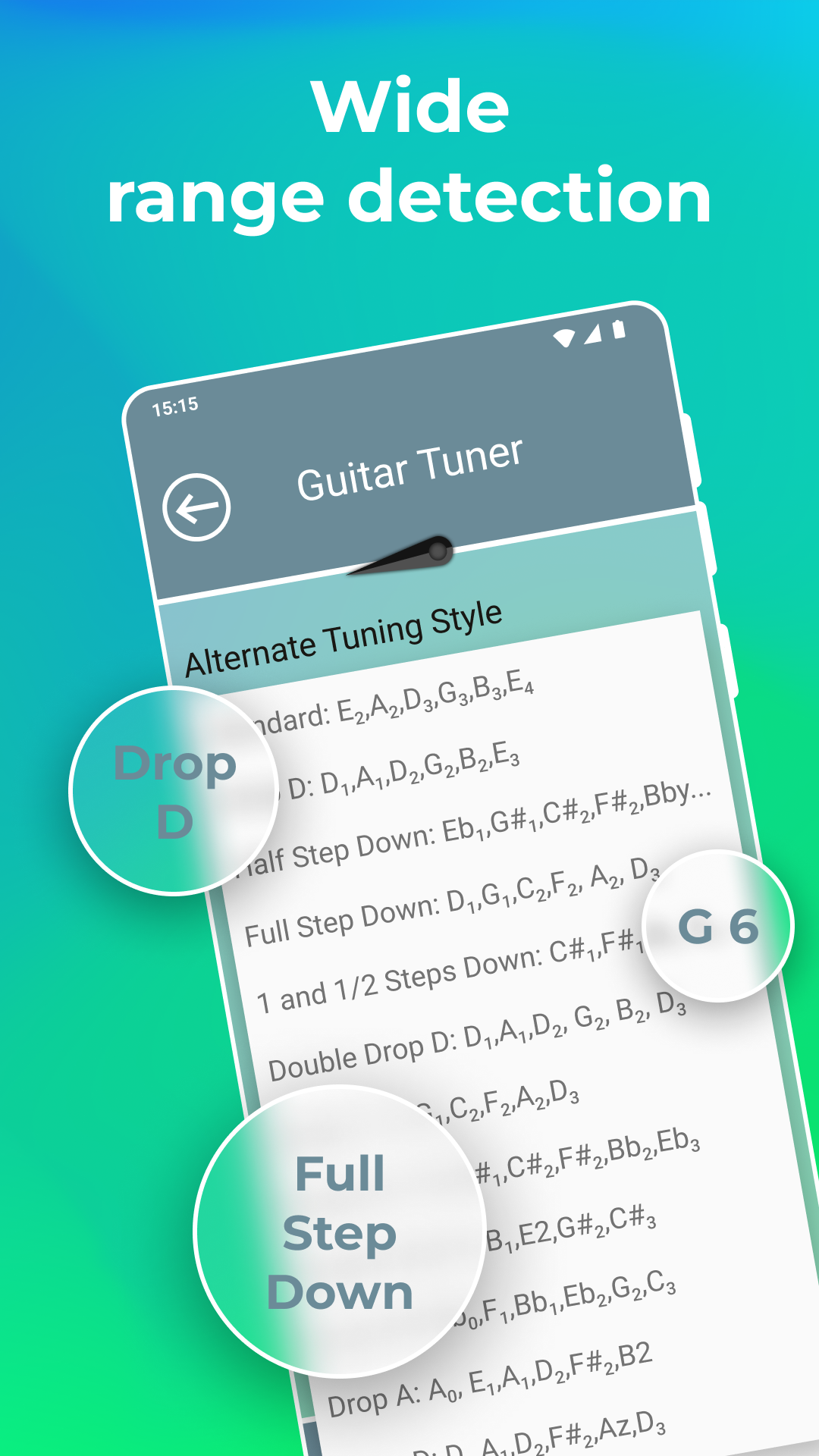 اسکرین شات 6 برنامه Guitar Tuner