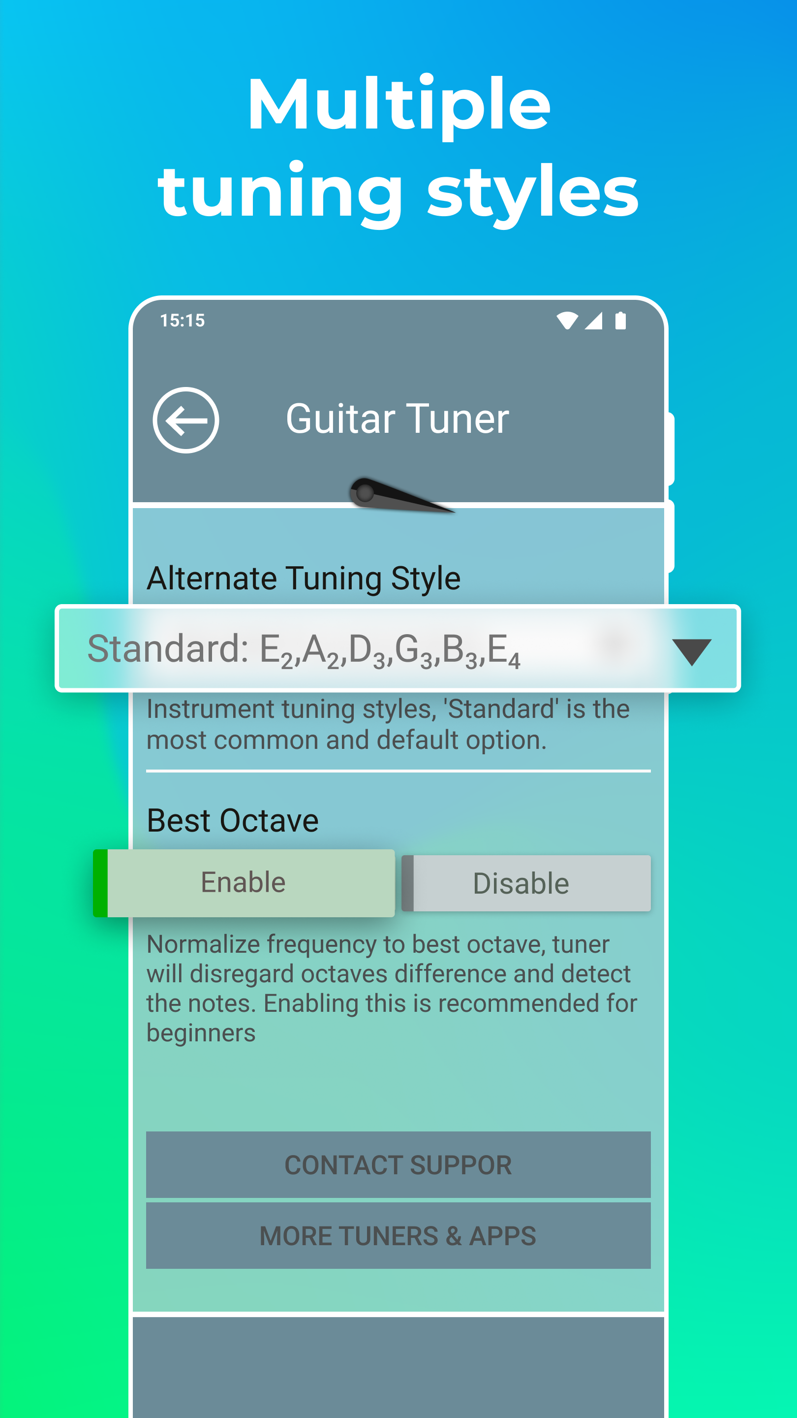اسکرین شات 5 برنامه Guitar Tuner