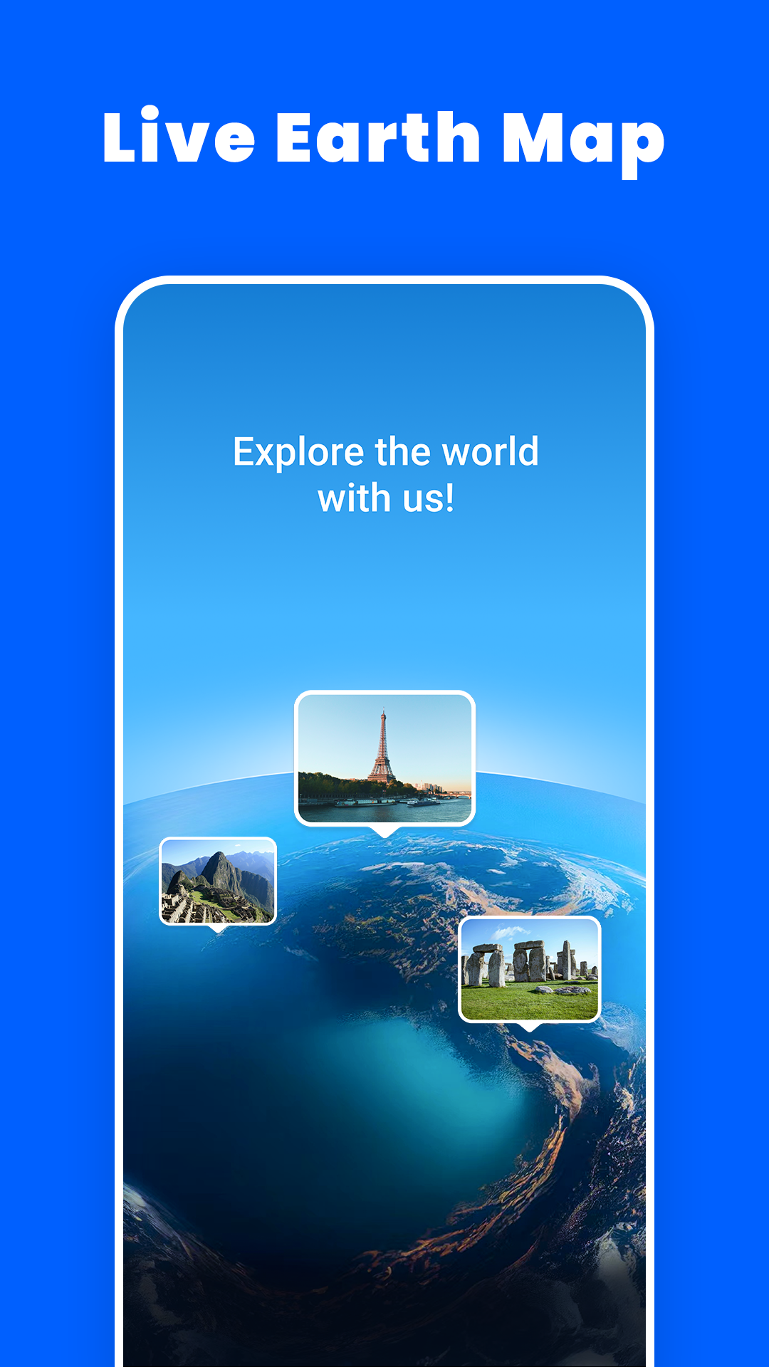 اسکرین شات 1 برنامه Live Satellite Map: Earth Cam