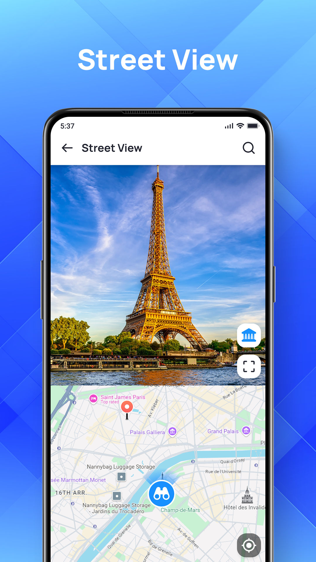 اسکرین شات 4 برنامه Live Satellite Map: Earth Cam