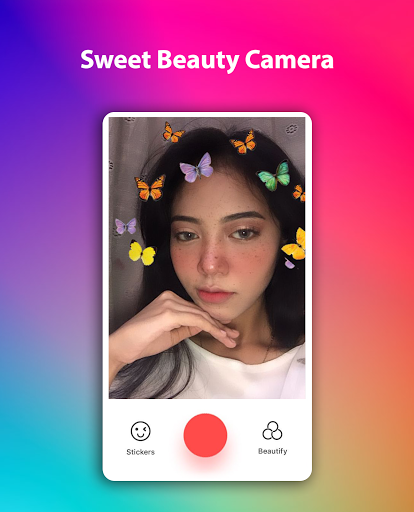 اسکرین شات 7 برنامه Sweet Beauty Camera