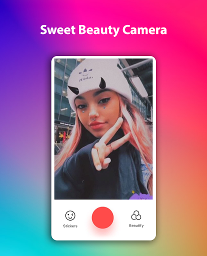اسکرین شات 8 برنامه Sweet Beauty Camera