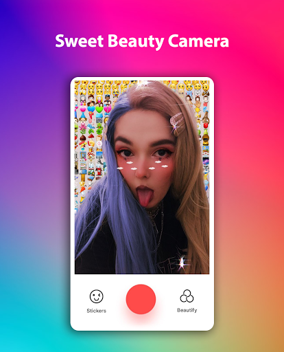 اسکرین شات 1 برنامه Sweet Beauty Camera