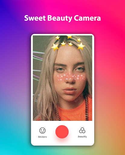 اسکرین شات 4 برنامه Sweet Beauty Camera