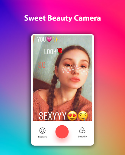 اسکرین شات 6 برنامه Sweet Beauty Camera