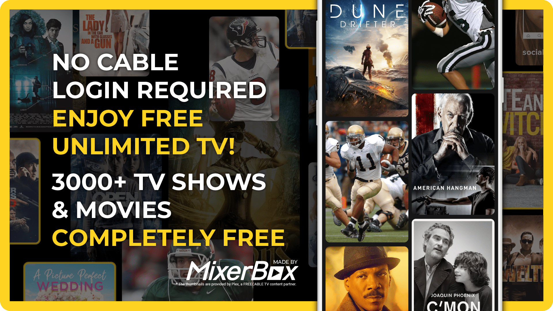 اسکرین شات 1 برنامه FREECABLE© TV App: Shows, News