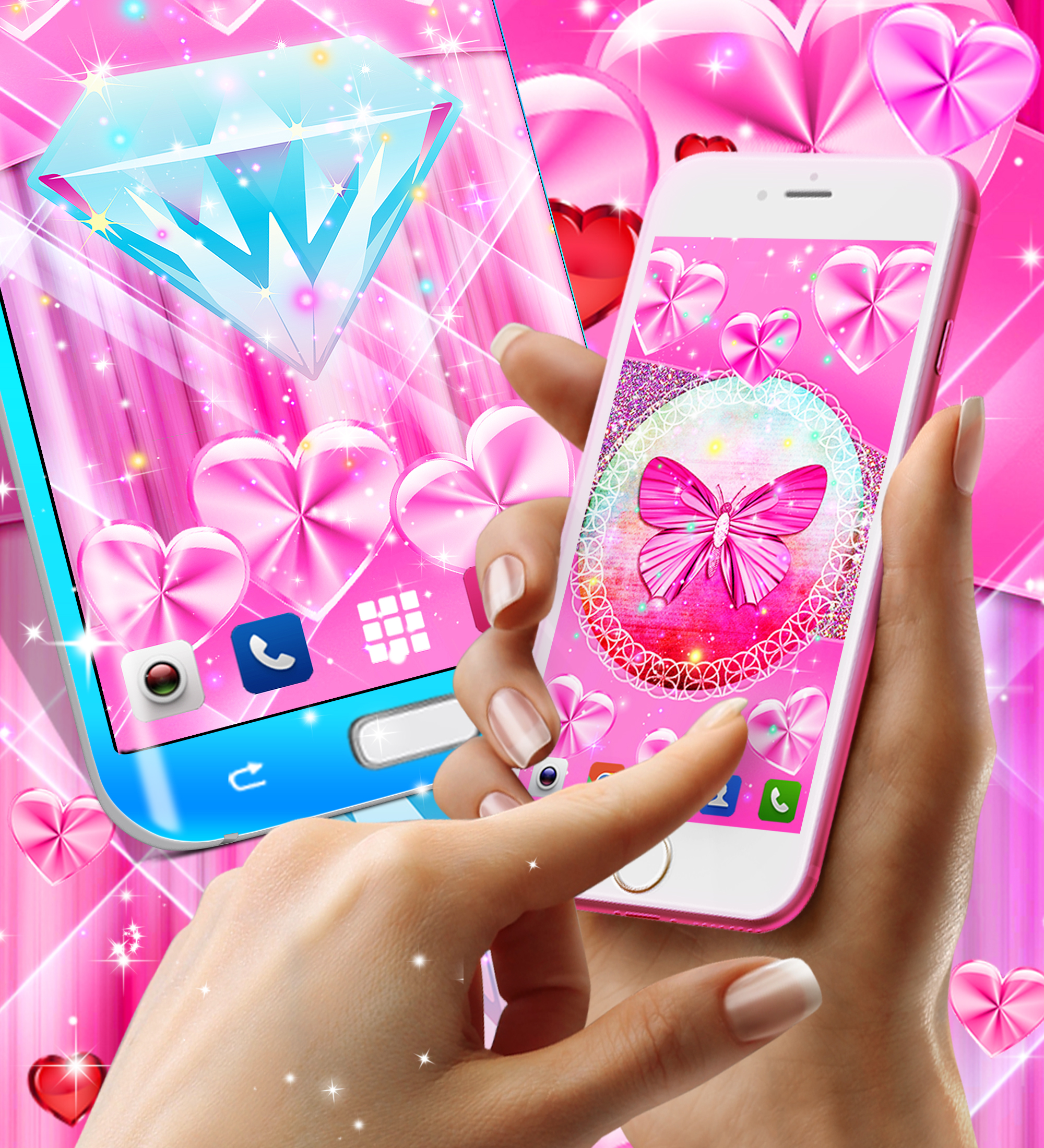 اسکرین شات 6 برنامه Wallpapers for girls