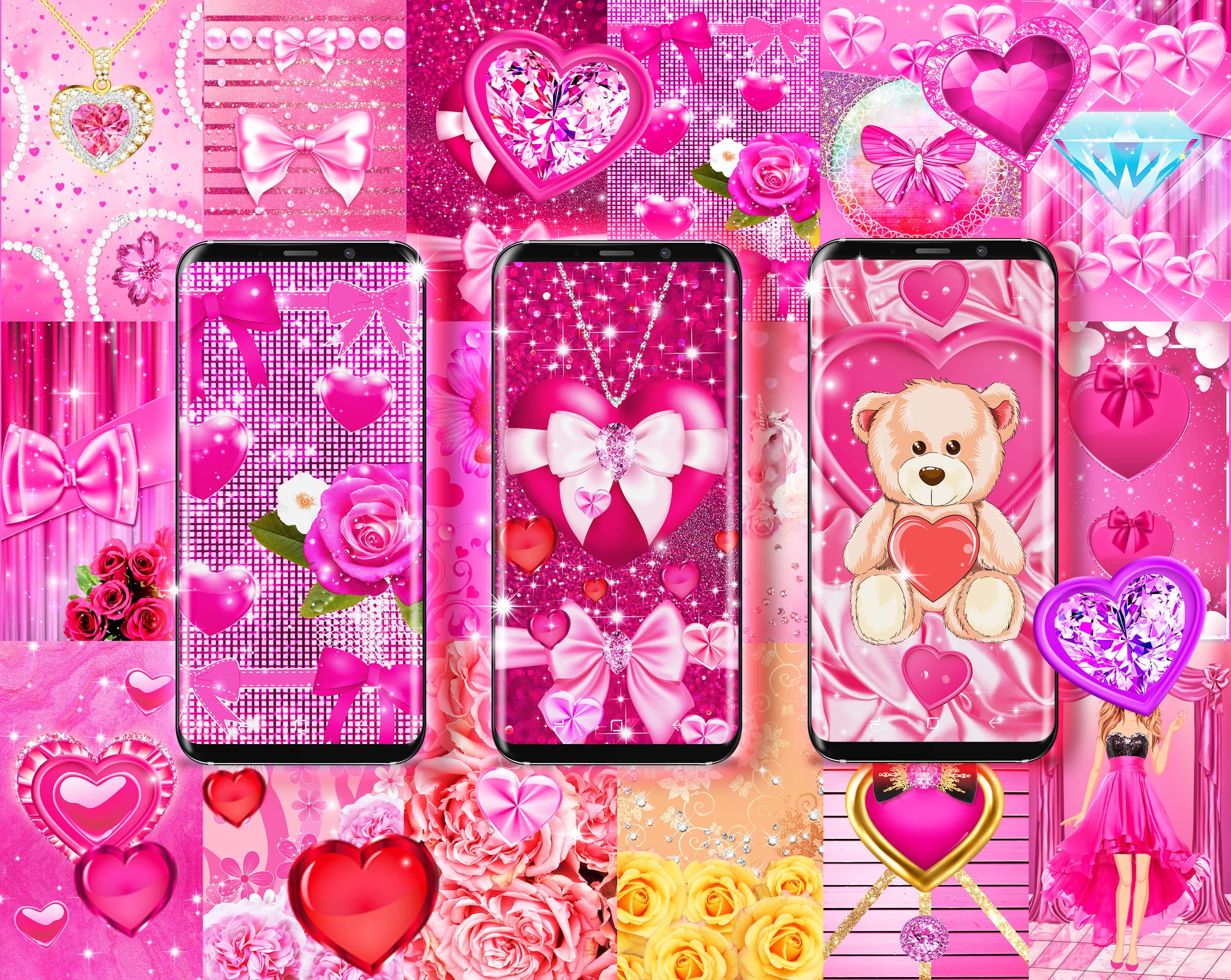 اسکرین شات 2 برنامه Wallpapers for girls