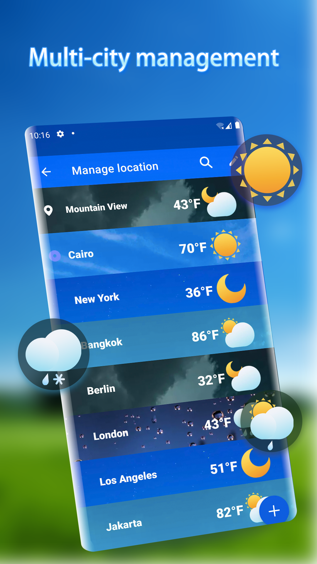 اسکرین شات 3 برنامه Local Weather Alerts - Widget
