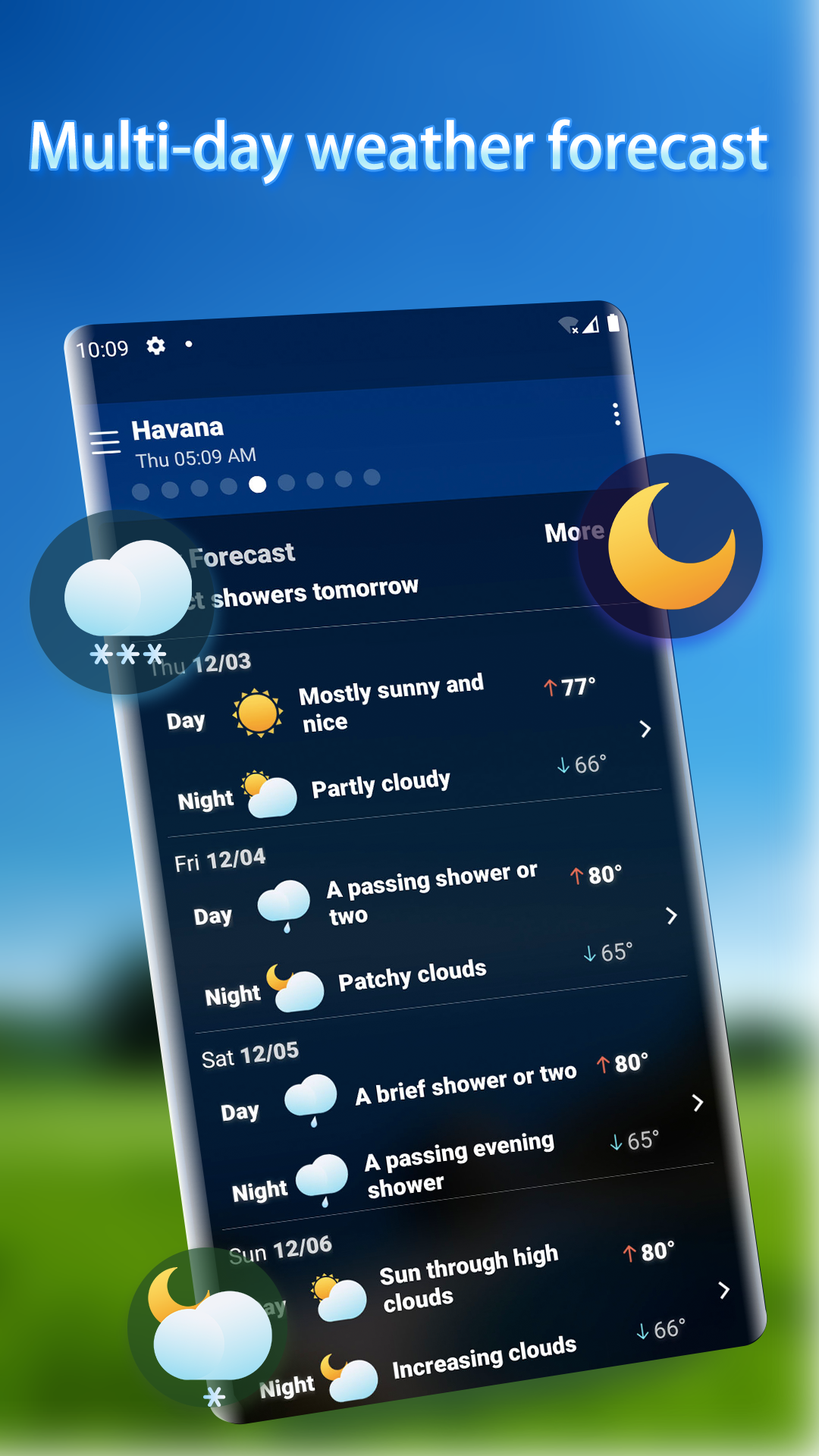 اسکرین شات 4 برنامه Local Weather Alerts - Widget