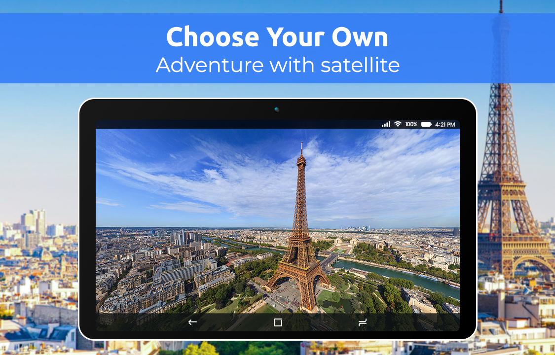اسکرین شات 1 برنامه Live Earth Map HD - Live Cam