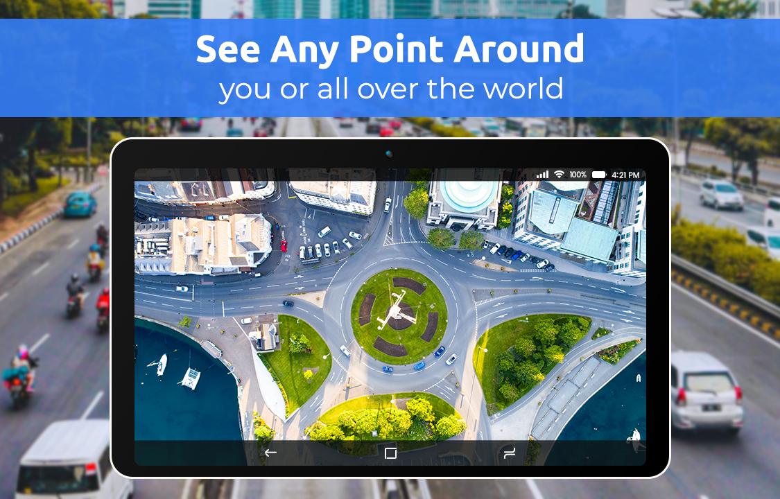 اسکرین شات 4 برنامه Live Earth Map HD - Live Cam