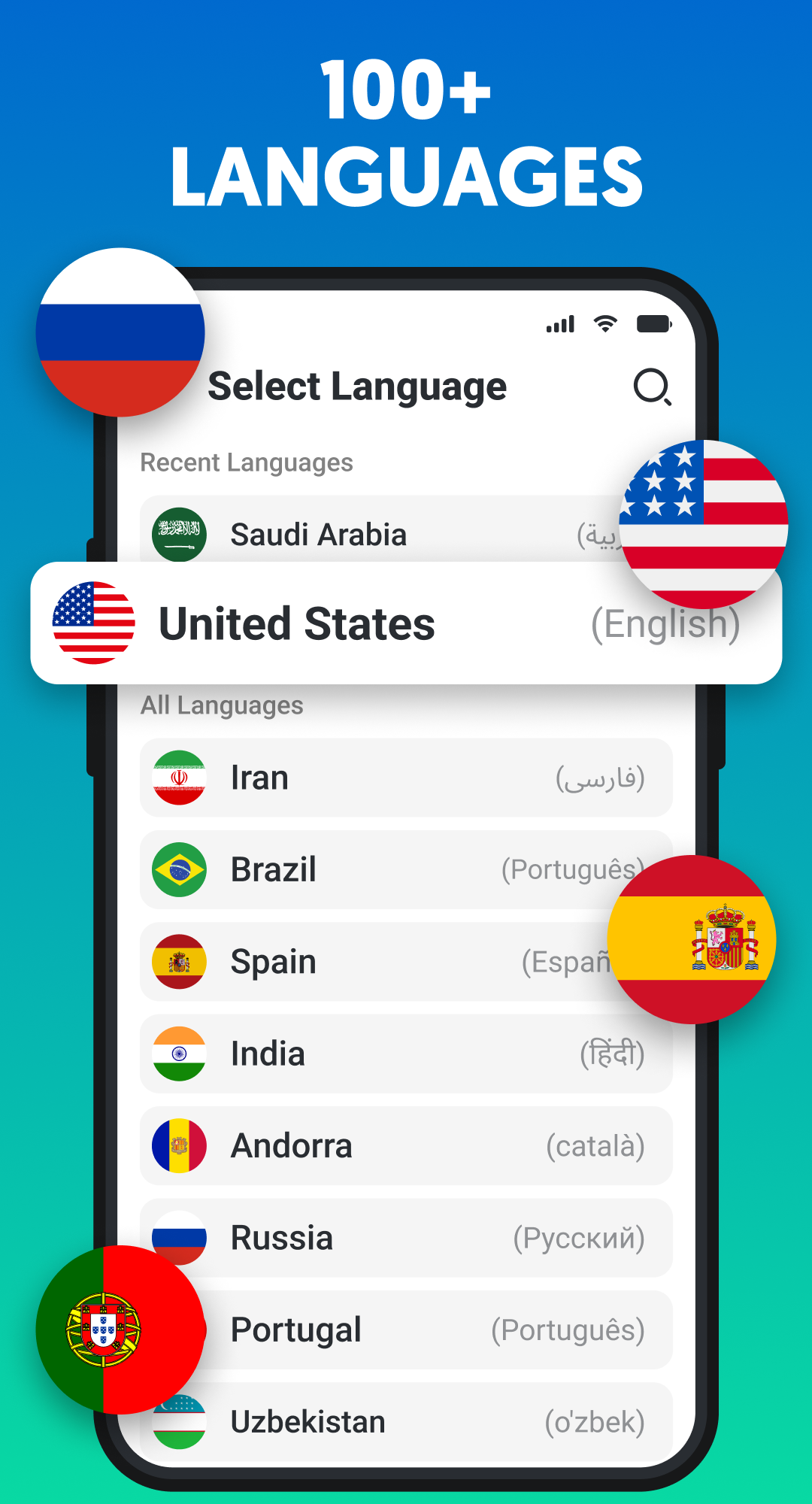 اسکرین شات 4 برنامه Speak & Translate All Language
