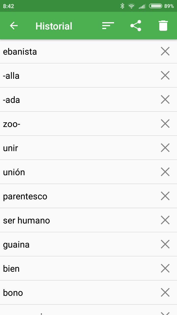 اسکرین شات 4 برنامه Spanish Dictionary - Offline