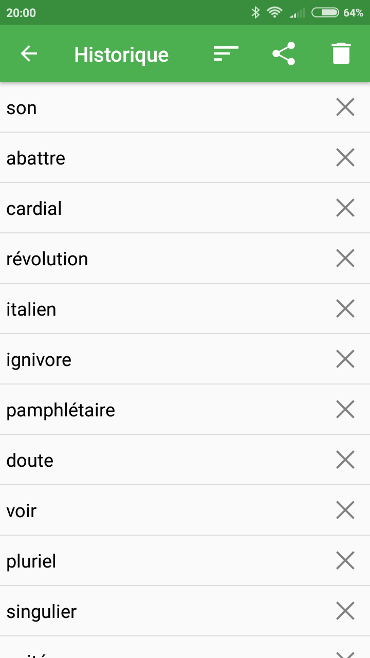 اسکرین شات 5 برنامه French Dictionary - Offline