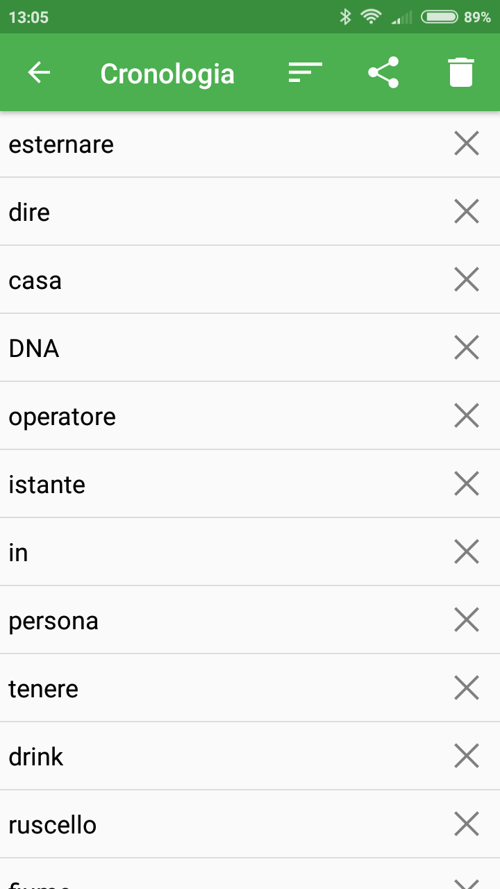 اسکرین شات 5 برنامه Italian Dictionary - Offline