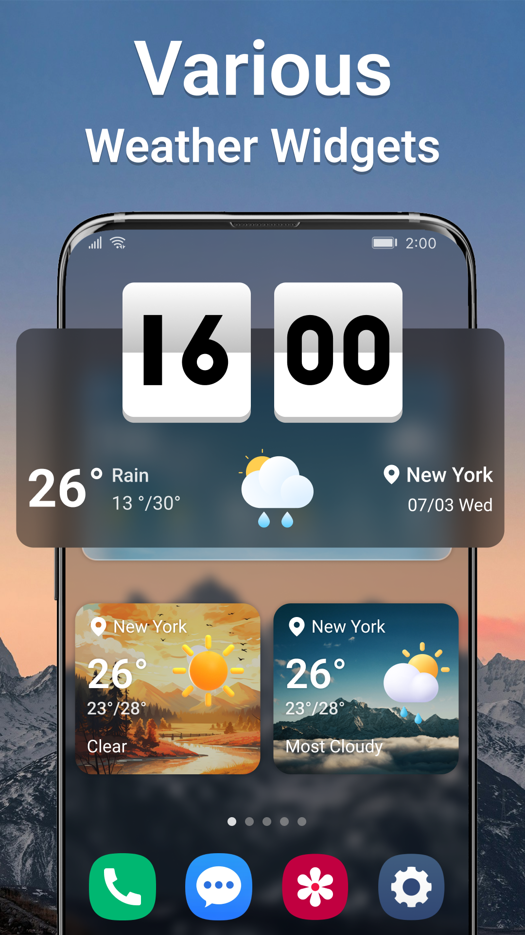 اسکرین شات 6 برنامه Weather Live - Forecast&Alert