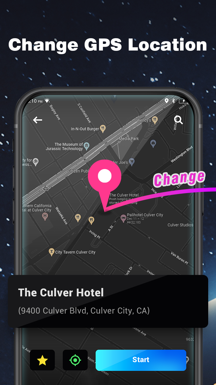 اسکرین شات 2 برنامه Gmocker: Fake GPS Location