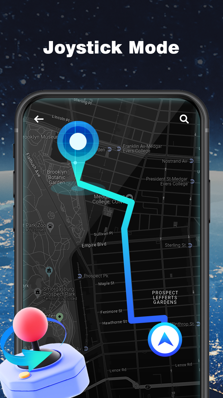 اسکرین شات 5 برنامه Gmocker: Fake GPS Location