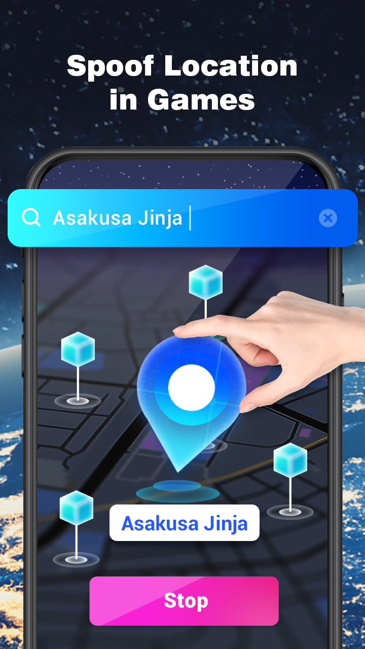 اسکرین شات 4 برنامه Gmocker: Fake GPS Location