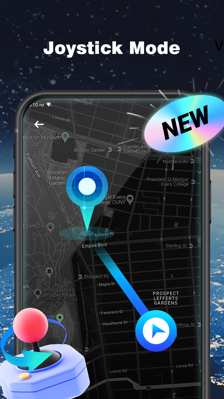 اسکرین شات 5 برنامه Gmocker: Fake GPS Location