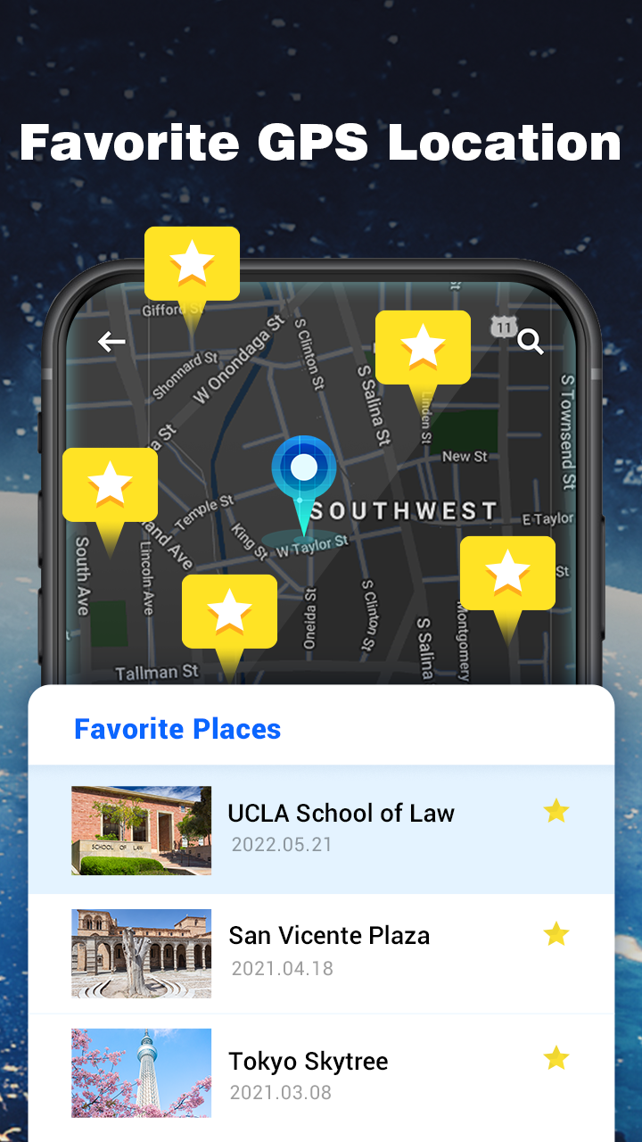 اسکرین شات 6 برنامه Gmocker: Fake GPS Location