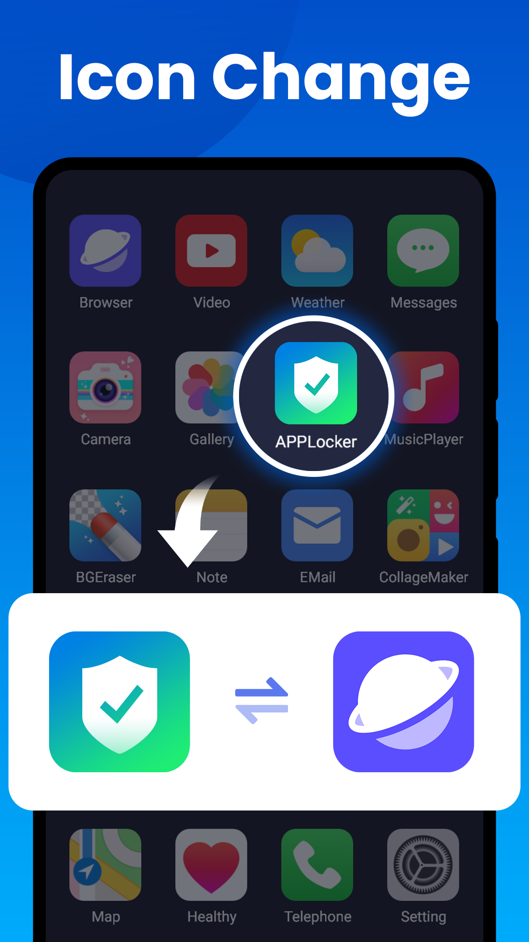 اسکرین شات 8 برنامه App lock - Fingerprint,Applock